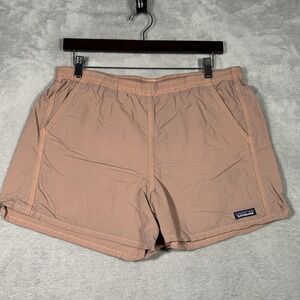 Patagonia Baggies Shorts Womens Large Brown NetPlus Nylon 5 Inch Quick Dry